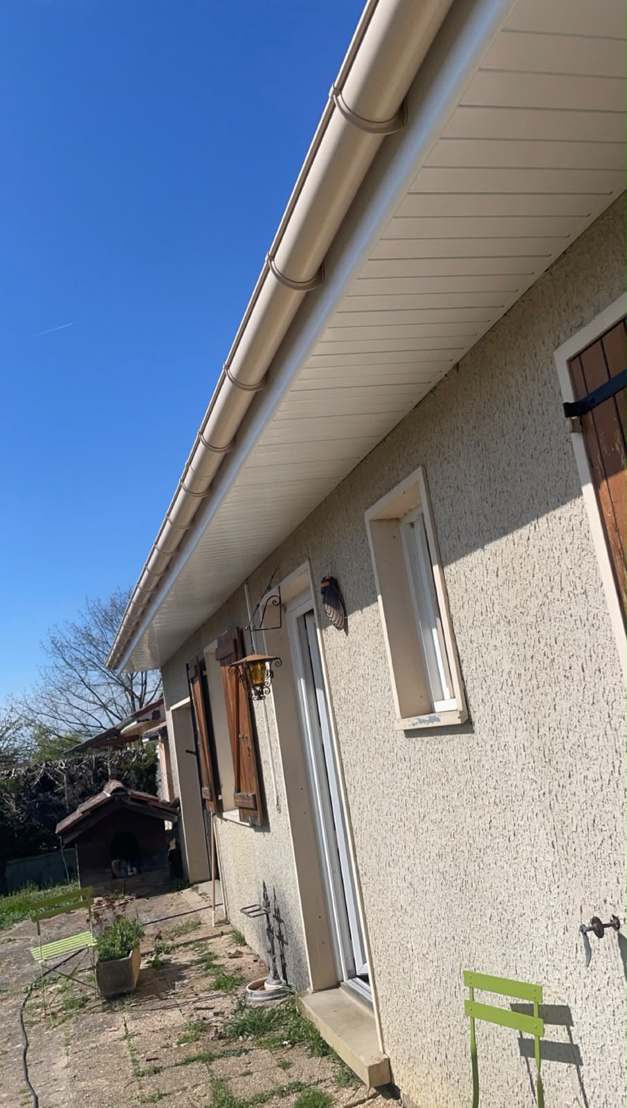 Habillage des dessous de toit en PVC et planches de rive